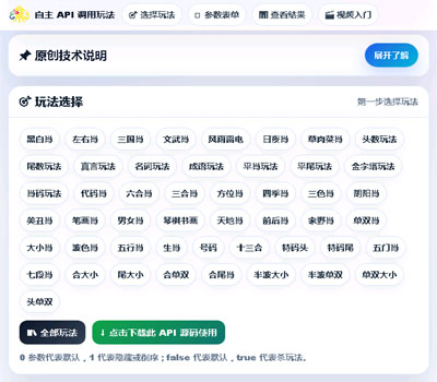 六合彩资料生成API接口